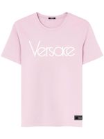 Versace t-shirt en coton à logo imprimé - Rose