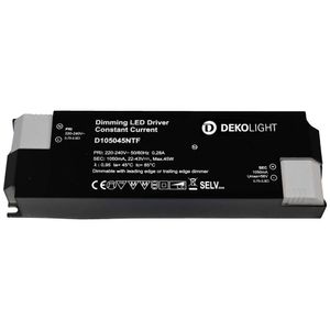 Deko Light BASIC, DIM, CC LED-driver Constante stroomsterkte 45 W 1.05 A 22 - 43 V/DC 1 stuk(s)