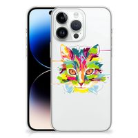 iPhone 14 Pro Max Telefoonhoesje met Naam Cat Color - thumbnail