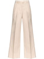 PINKO pantalon en coton à taille haute - Tons neutres