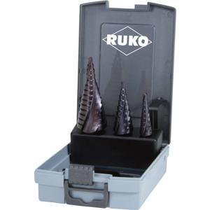 RUKO 101026FRO Getrapteboorset 3-delig 4 - 12 mm, 4 - 20 mm, 4 - 30 mm HSS 3 vlakken schacht 1 set(s)