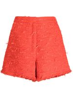 SHIATZY CHEN short en tweed à taille haute - Rouge