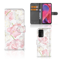 OPPO A54 5G | A74 5G | A93 5G Hoesje Lovely Flowers - thumbnail