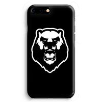 Angry Bear (black): Volledig Geprint iPhone 7 Plus Hoesje - thumbnail