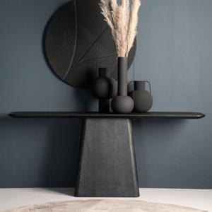 Eleonora Sidetable Aron Mangohout, 180cm - Zwart