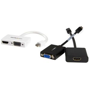 StarTech.com A/V-reisadapter: 2-in-1 Mini DisplayPort naar HDMI- of -VGA-converter wit