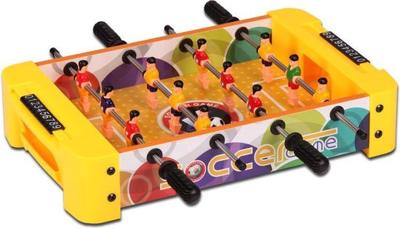 Jonotoys tafelvoetbalspel 35 cm hout geel/groen Jonotoys tafelvoetbalspel 35 cm hout geel/groen