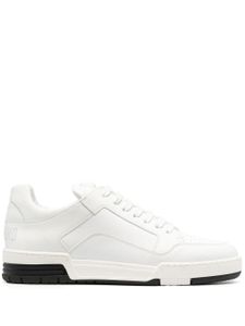 Moschino low-top leather sneakers - Blanc