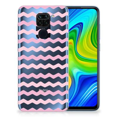 Xiaomi Redmi Note9 TPU bumper Waves Roze Xiaomi Redmi Note9 TPU bumper Waves Roze