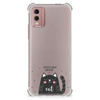 Nokia C32 Stevig Bumper Hoesje Cat Good Day