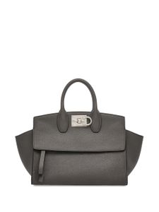 Ferragamo sac seau Studio à plaque logo - Gris