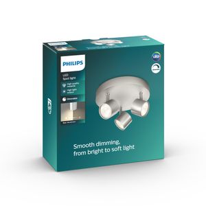 Philips Dimbare LED Star plafond-/wandspot, 3x