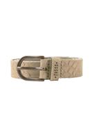 Zusss leren riem kroko zand M