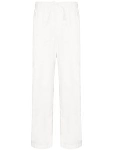 TEKLA pantalon à coupe droite - Blanc