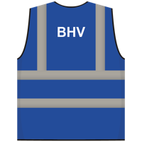 RWS veiligheidsvest BHV blauw - RWS veiligheidsvest BHV blauw