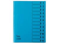 Leitz Bene DIN A4 230g/m² Farbe: 84800BL Ordner Blauw DIN A4 PVC Aantal vakken: 12