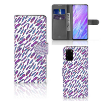 Samsung Galaxy S20 Plus Telefoon Hoesje Feathers Color - thumbnail