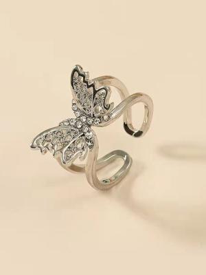 Vlinder Diamant Open Ring