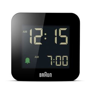 Braun BC08B-DCF Wekker Zendergestuurd Zwart Negatief display