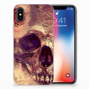 Silicone Back Case Apple iPhone X | Xs Skullhead