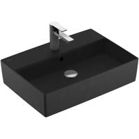 Villeroy & Boch Memento 2.0 opzetwastafel 60x42cm met overloop m. 1 kraangat Ebony 4A0760S5 - thumbnail