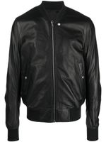 Rick Owens veste bomber en cuir - Noir