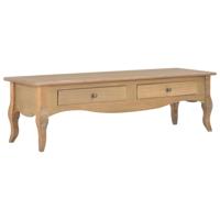 vidaXL Tv-meubel met 2 lades 120x35x35 cm massief grenenhout