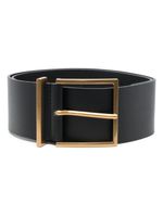 SANDRO ceinture large en cuir - Noir - thumbnail