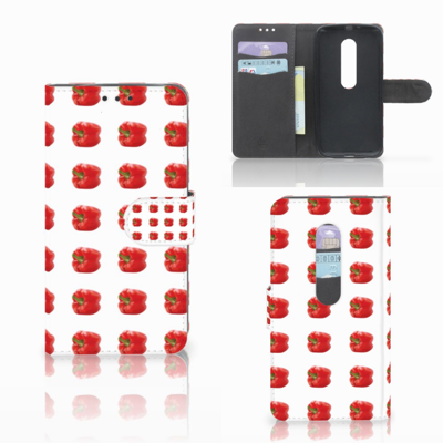 Motorola Moto G 3e Generatie Book Cover Paprika Red Motorola Moto G 3e Generatie Book Cover Paprika Red