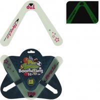 Free and Easy Glow in the dark boomerang 20 x 27 cm
