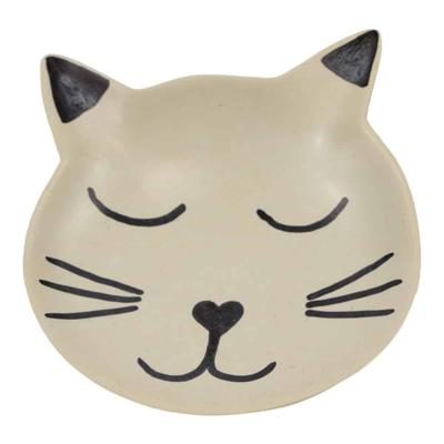 Zeepstenen Ringenplateau Kat Zwart-Wit Zeepstenen Ringenplateau Kat Zwart-Wit