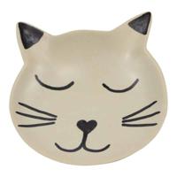 Zeepstenen Ringenplateau Kat Zwart-Wit