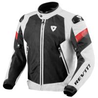 REV'IT! Control Air H2O jacket, Doorwaai motorjas heren, Wit Zwart