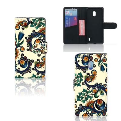 Wallet Case Nokia 2.2 Barok Flower