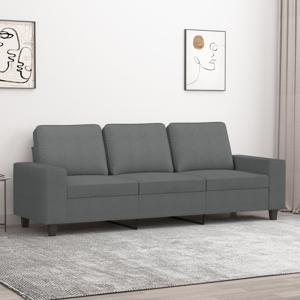 Driezitsbank 180 cm stof donkergrijs SKU: V359400