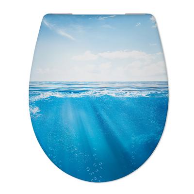 Toiletbril Cedo Deep sea Print Duroplast Softclose en Quickrelease Toiletzitting