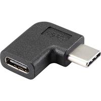Renkforce USB 3.2 Gen 2 (USB 3.1 Gen 2) adapter [1x USB-C® stekker - 1x USB-C® female ] 90° naar rechts gehoekt