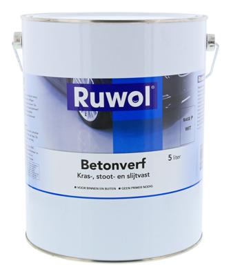Ruwol Betonverf Standaard Wit 5 liter Ruwol Betonverf Standaard Wit 5 liter