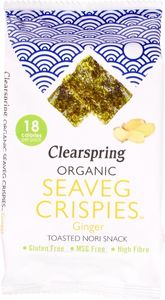 Clearspring Seaveg crispies ginger bio (4 gr)