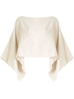 VOZ top crop en maille - Blanc