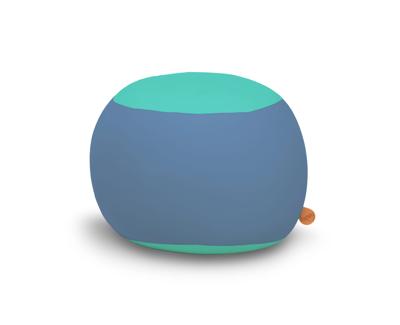 Terapy Stanley zitzak - Blauw + Turquoise | 70cm x 70cm x 80cm Terapy Stanley zitzak - Blauw + Turquoise | 70cm x 70cm x 80cm