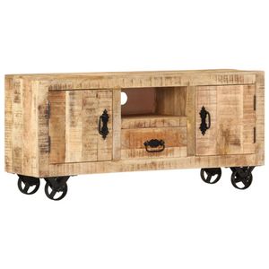 Tv-meubel 120x30x50 cm ruw mangohout