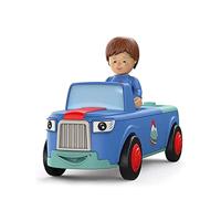 Toddys by siku 0103, Mio Mounty, 3-delig voertuig, combineerbaar, inclusief beweegbaar speelgoedfiguur, hoogwaardige vliegwielmotor, blauw/turquoise, vanaf 12 maanden