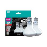 Arcadia Reptiel - Zonne-koesterende Schijnwerper - 100W Twin Pack - Standaard E27 Fitting - Produceert Essentiële UVA - Helpt Welzijn & Kleur Visie -Geschikt voor Alle Reptielen