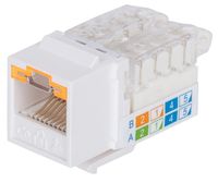 Intellinet abschließbare Cat6 Modularbuchse UTP Keystone werkzeuglos weiß RJ45-inbouwmodule Keystone CAT 3, CAT 4, CAT 5, CAT 5e, CAT 6 - thumbnail