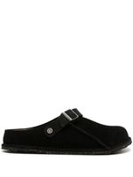 Birkenstock chaussons en daim Lutry Premium - Noir - thumbnail