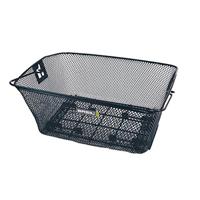 Basil Como enmaschiger - Fietsmand Zwart Bevestigingsklem Handvat 11061