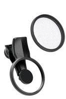 EXAPRO Smartphone-lensfilterclip + Anamorflare blauwe filterset, ray-like flare-effect, forφ49mm lensfilter, roterend frametype, compatibel met iPhone/Android, EXP-FCAF-03BL