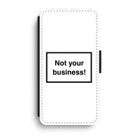 Not your business: iPhone XR Flip Hoesje