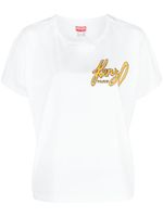 Kenzo t-shirt en coton à logo imprimé - Blanc